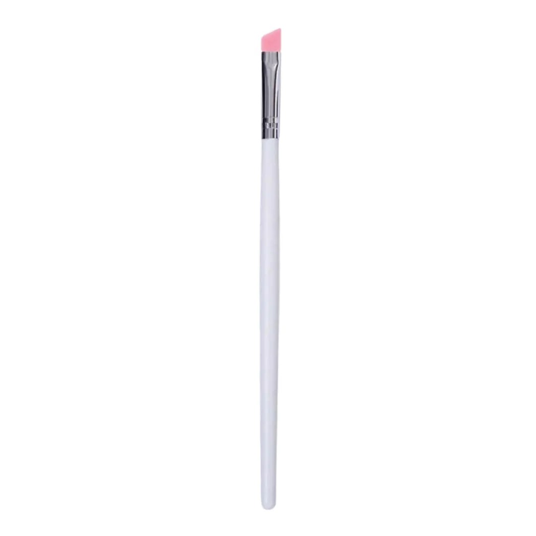 Silicone Application Brush - Angled (Pink & White)