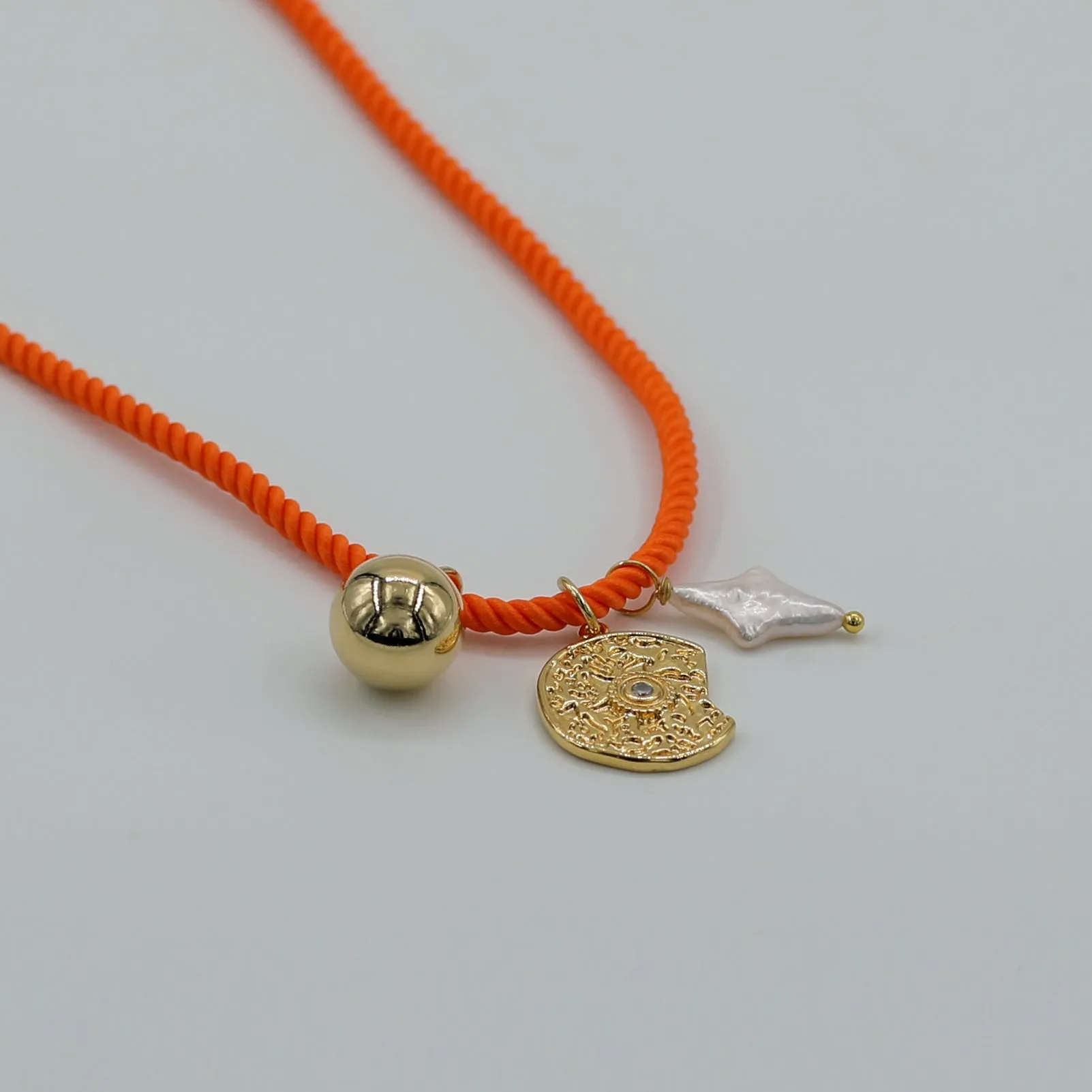 Silk Tie Multiway Ball Coin Star Pearl Pendant