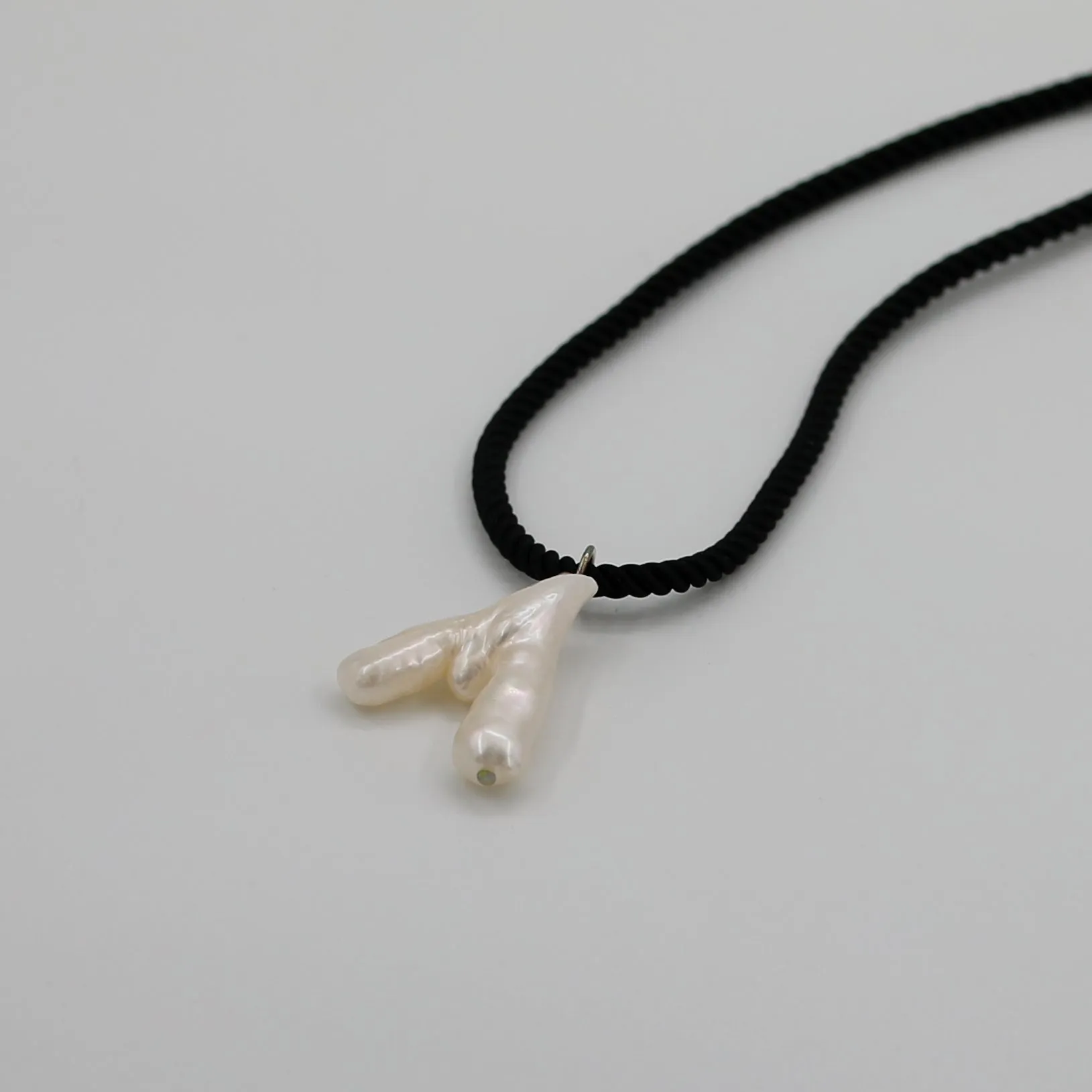 Silk Tie Multiway Natural Pearl Pendant