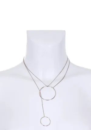 Silver Multiway Hoop Necklace