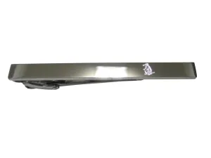 Silver Toned Etched Sleek Duck Billed Platypus Tie Clip