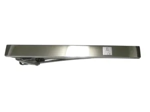 Silver Toned Etched Sleek Optometrist Tie Clip