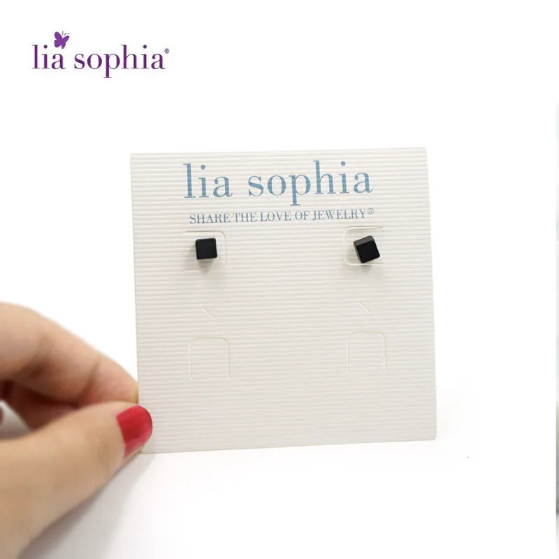 Simple and Beautiful Black Square Earrings by unknown indie designer