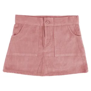 Simple Cord Skirt - Pink