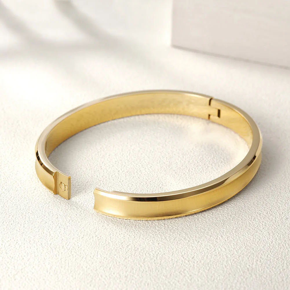 Simple glossy bracelet-NSB1584STL
