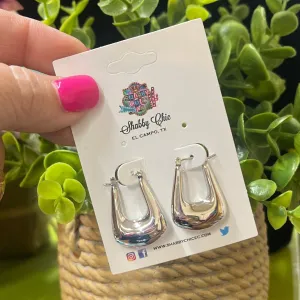 Simple Hoops - Silver