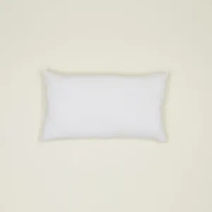 Simple Linen Pillow - 22x12, White