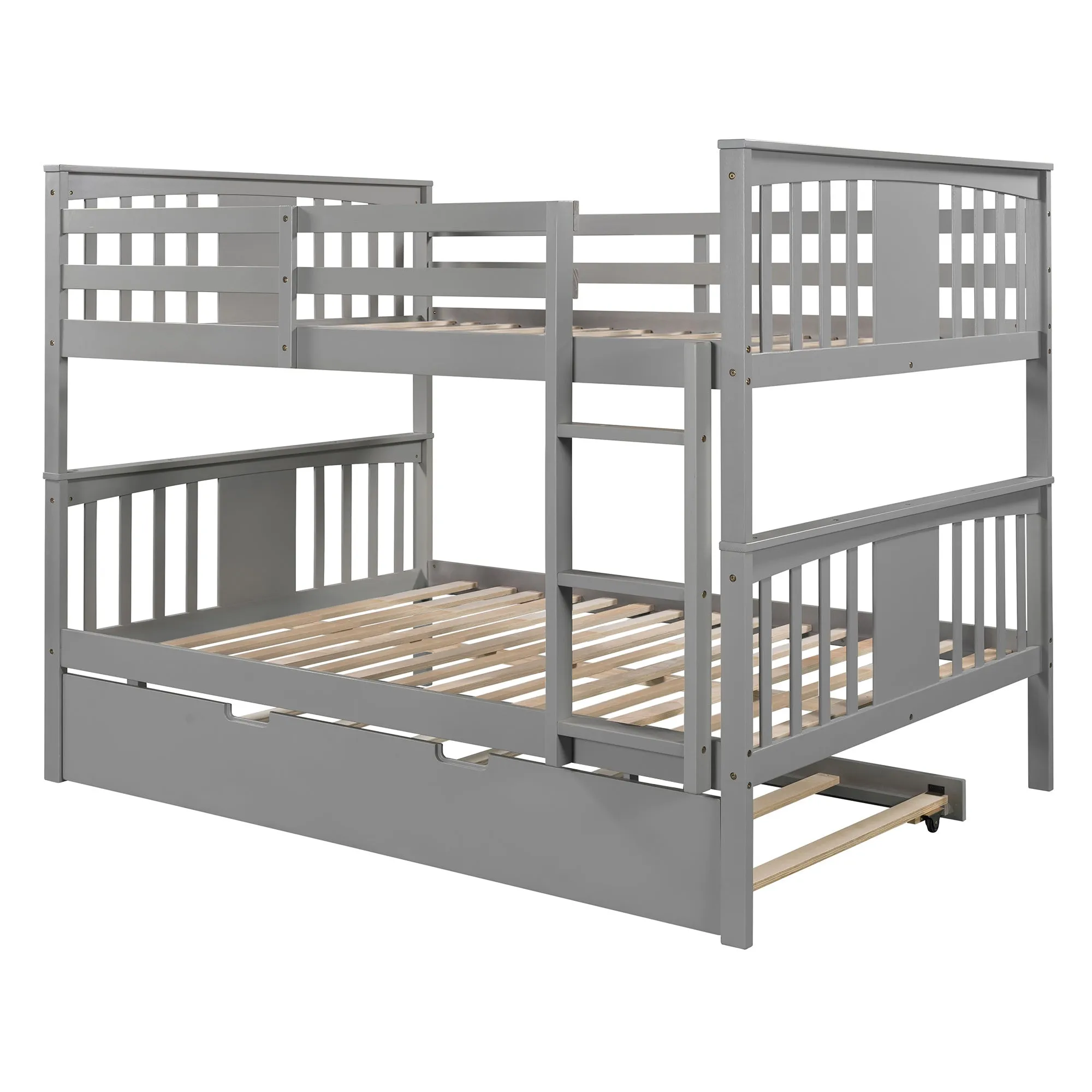 Simple Living Full over Full Bunk Bed with Twin Size Trundle