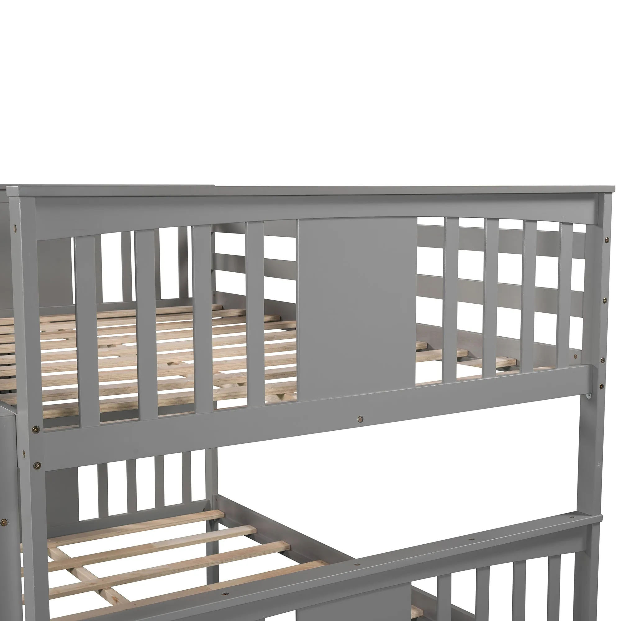 Simple Living Full over Full Bunk Bed with Twin Size Trundle