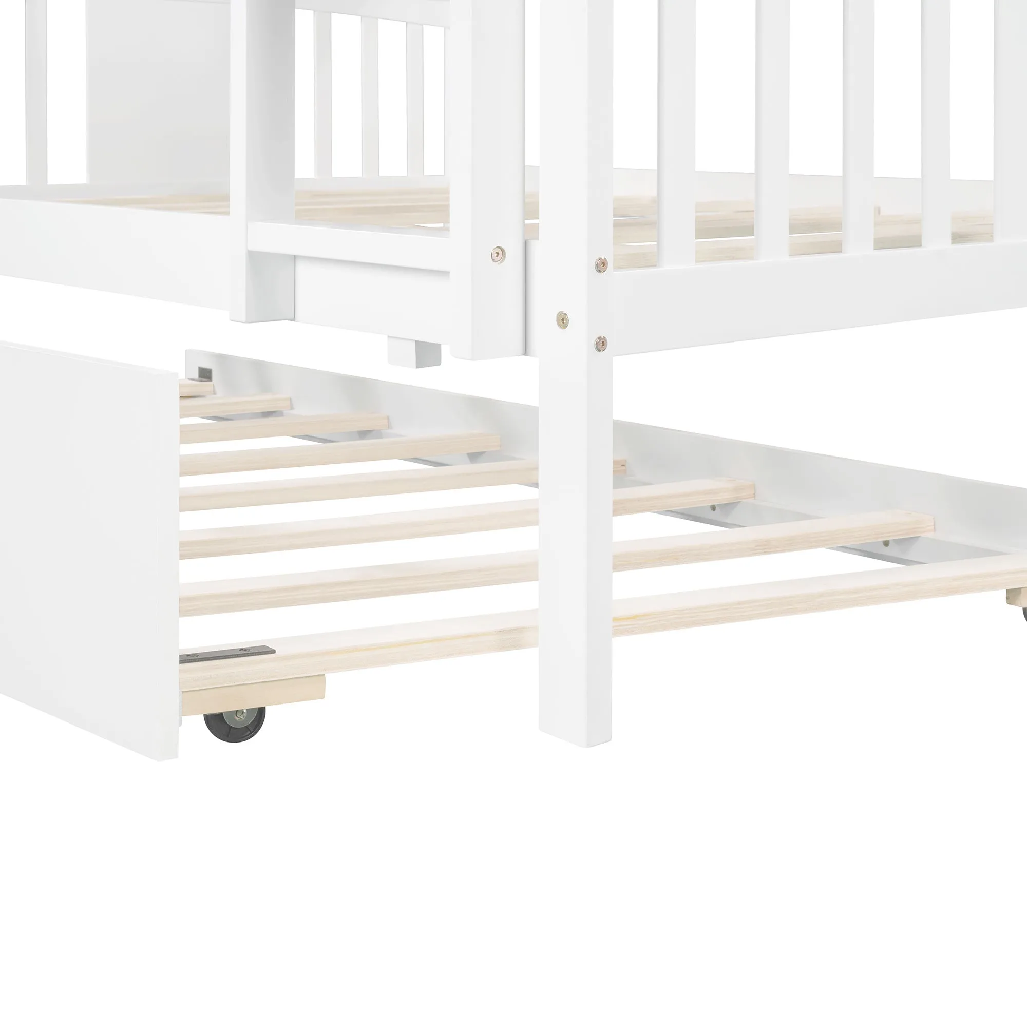 Simple Living Full over Full Bunk Bed with Twin Size Trundle