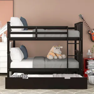 Simple Living Full over Full Bunk Bed with Twin Size Trundle