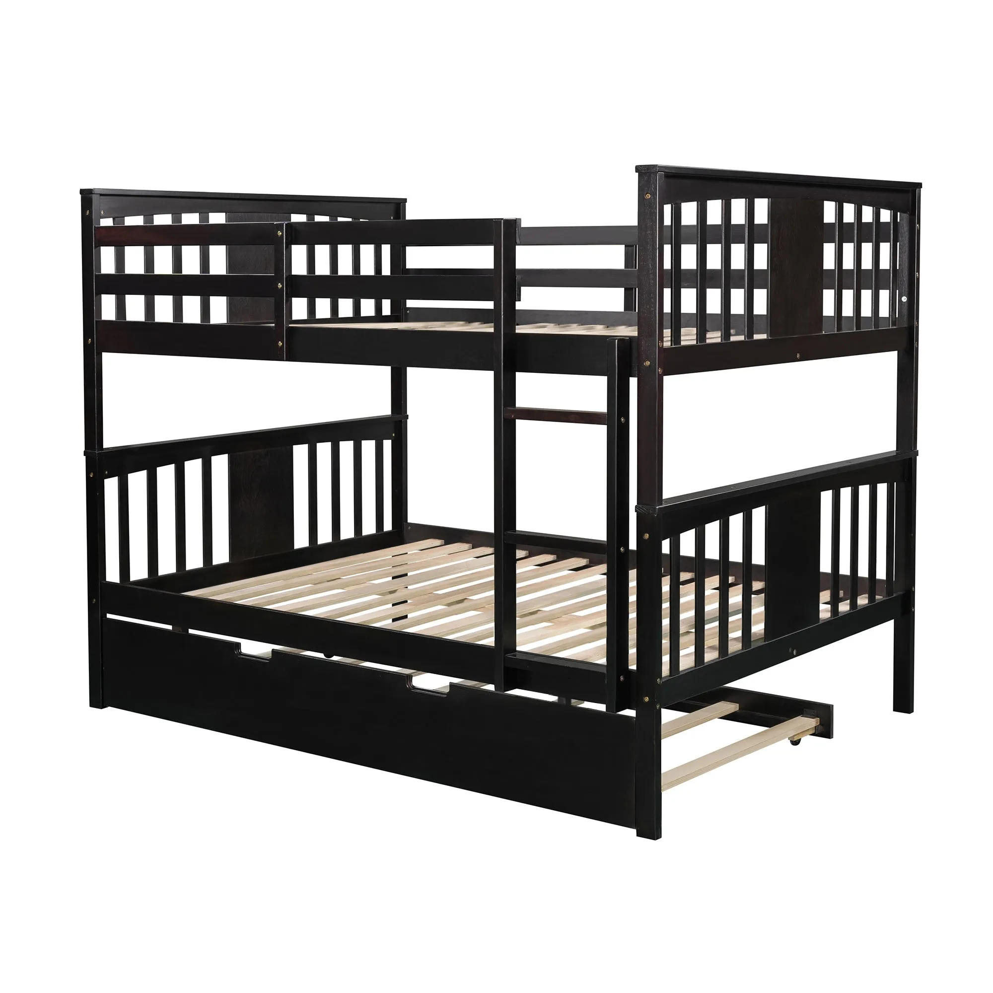 Simple Living Full over Full Bunk Bed with Twin Size Trundle