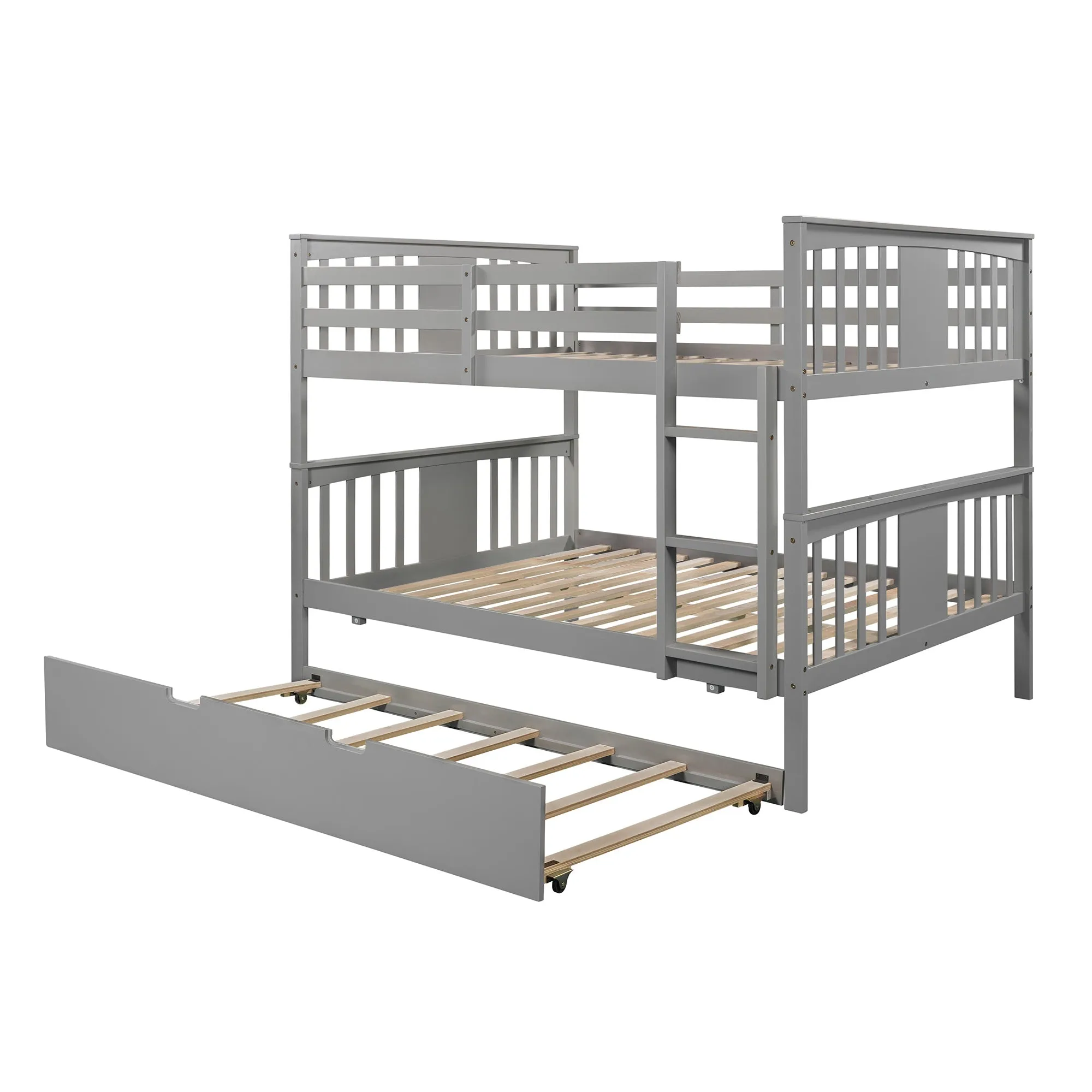 Simple Living Full over Full Bunk Bed with Twin Size Trundle