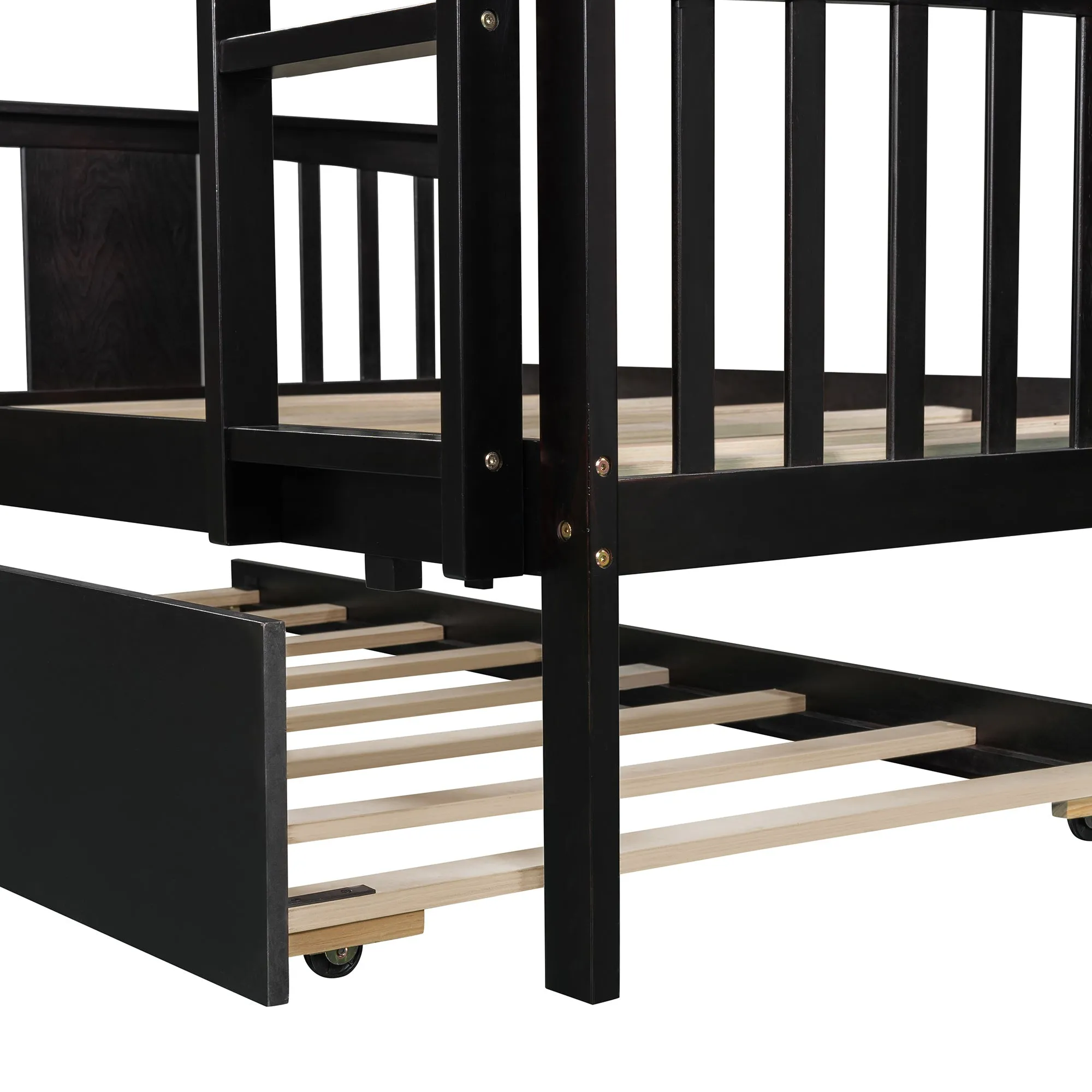Simple Living Full over Full Bunk Bed with Twin Size Trundle