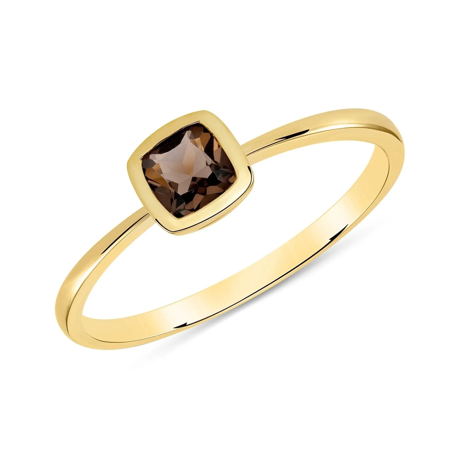 Simple Smokey Quartz Ring