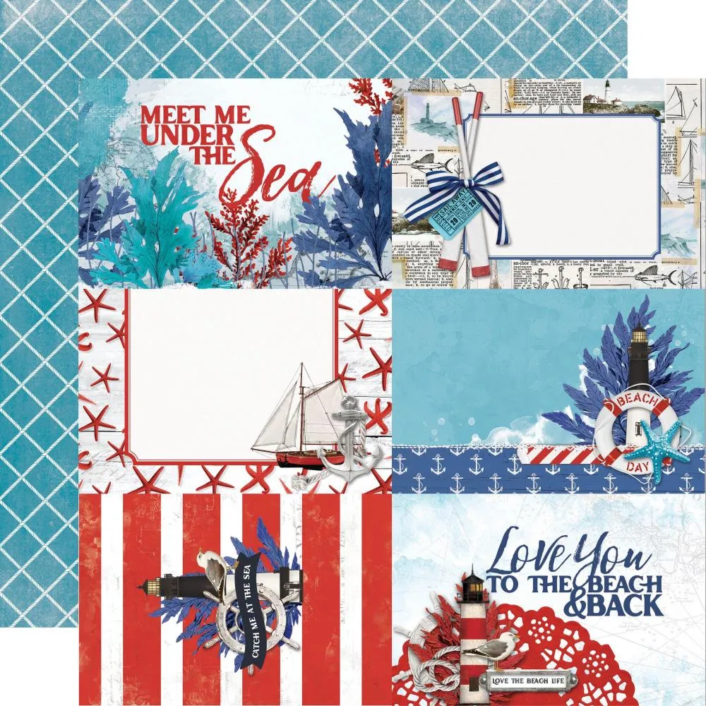 Simple Stories 12x12 [Collection ] - Simple Vintage Seas - 4x6Elements