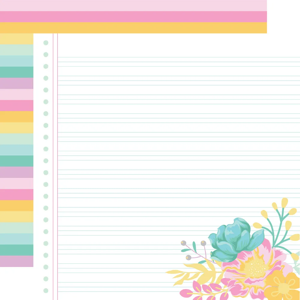 Simple Stories -Crafty Things - 12x12 Single Sheet - This Right Here