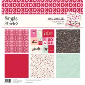 Simple Stories Simple Set 12x12 Paper [Collection] - Valentines Day