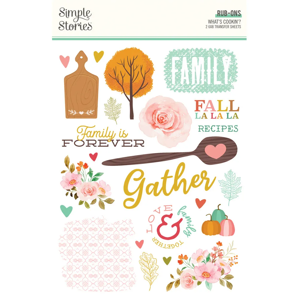 Simple Stories - What's Cookin' - Rub Ons