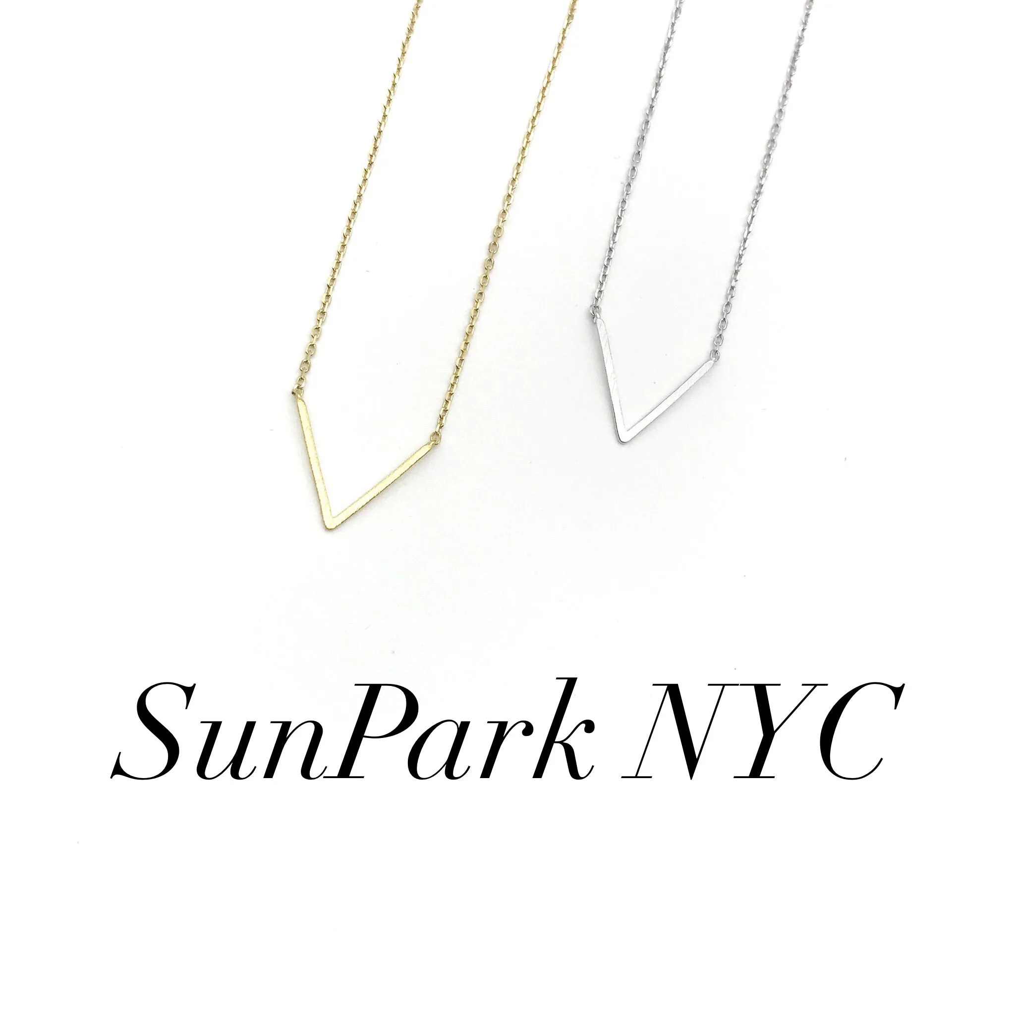 Simplicity V Open Triangle Necklace