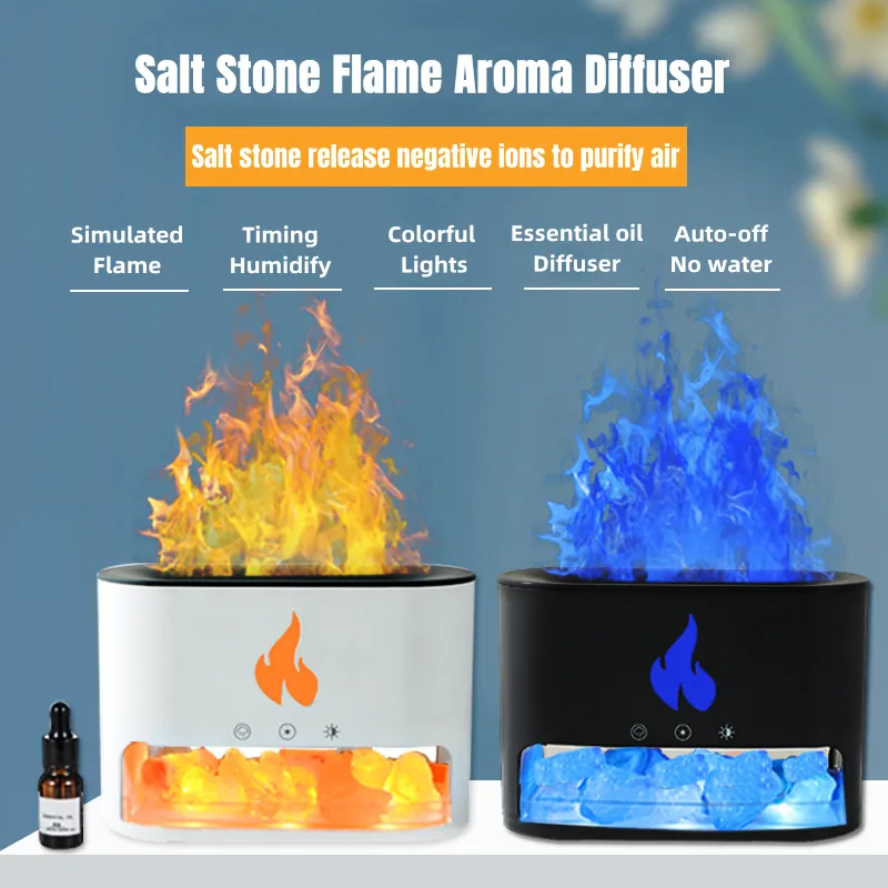 Simulation Colorful Flame Humidifier