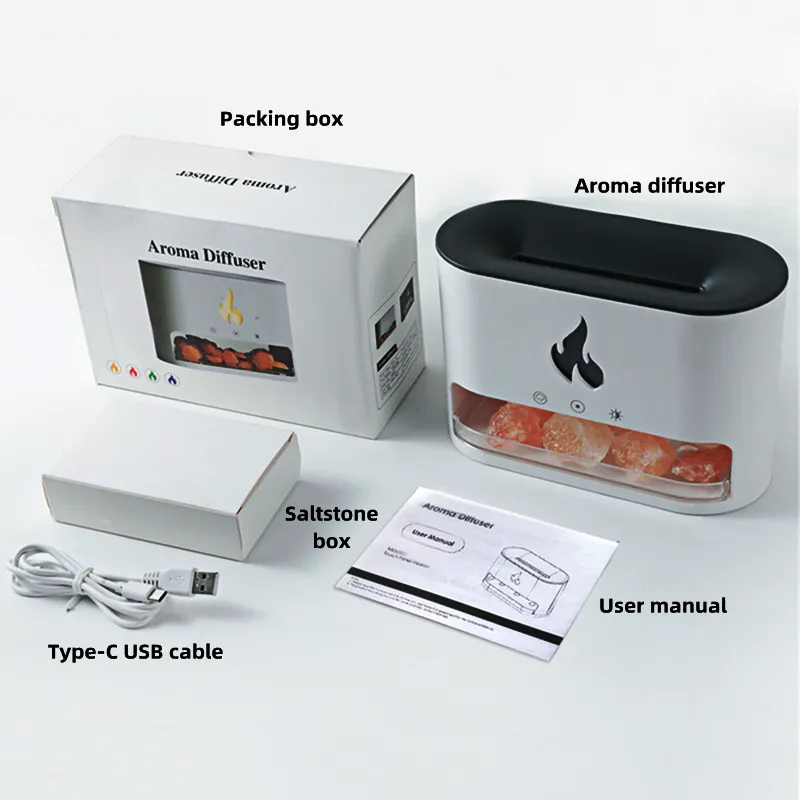 Simulation Colorful Flame Humidifier