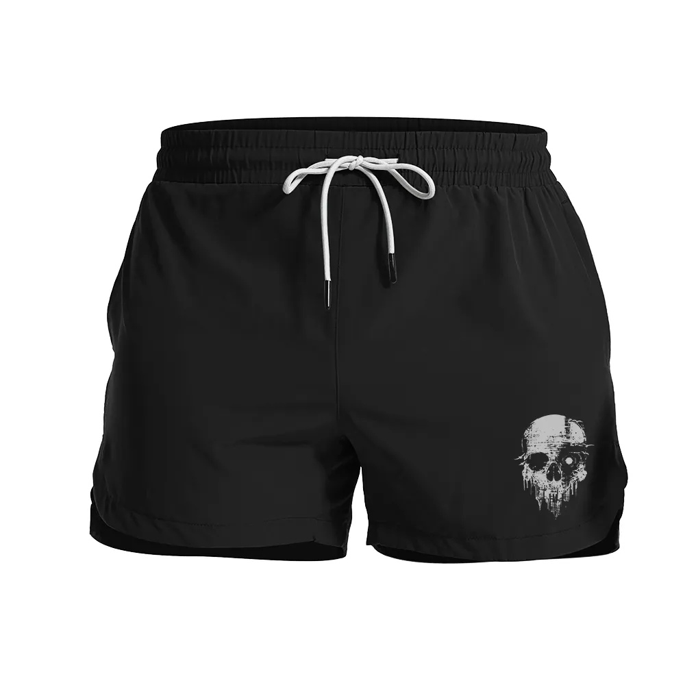 Skeleton Mirage Graphic Shorts