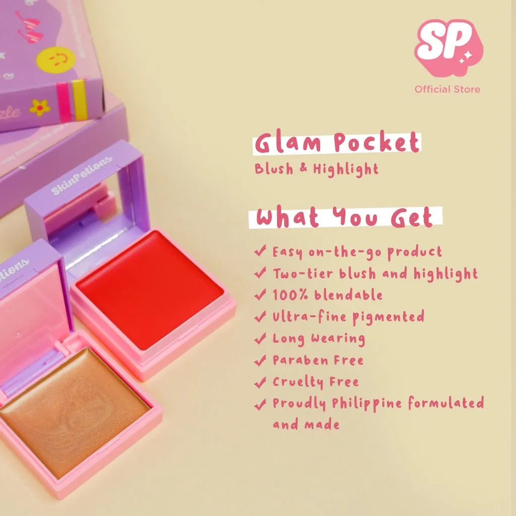 SkinPotions Glam Pocket - 2-in-1 Multi-Use Tint & Highlighter (EXP JAN 2024)