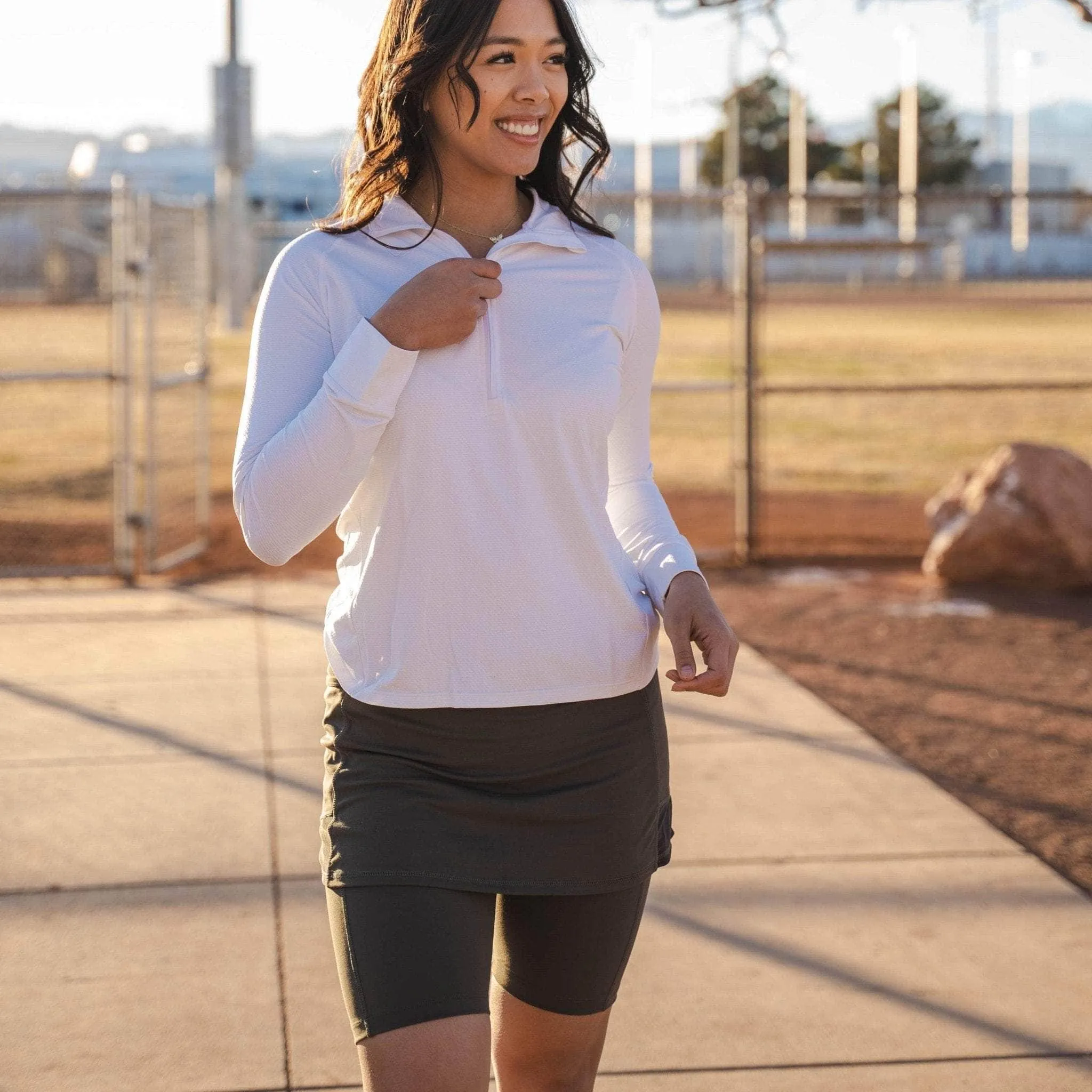 Sleek Black Skorts - Bike and Skater Skirted Shorts!