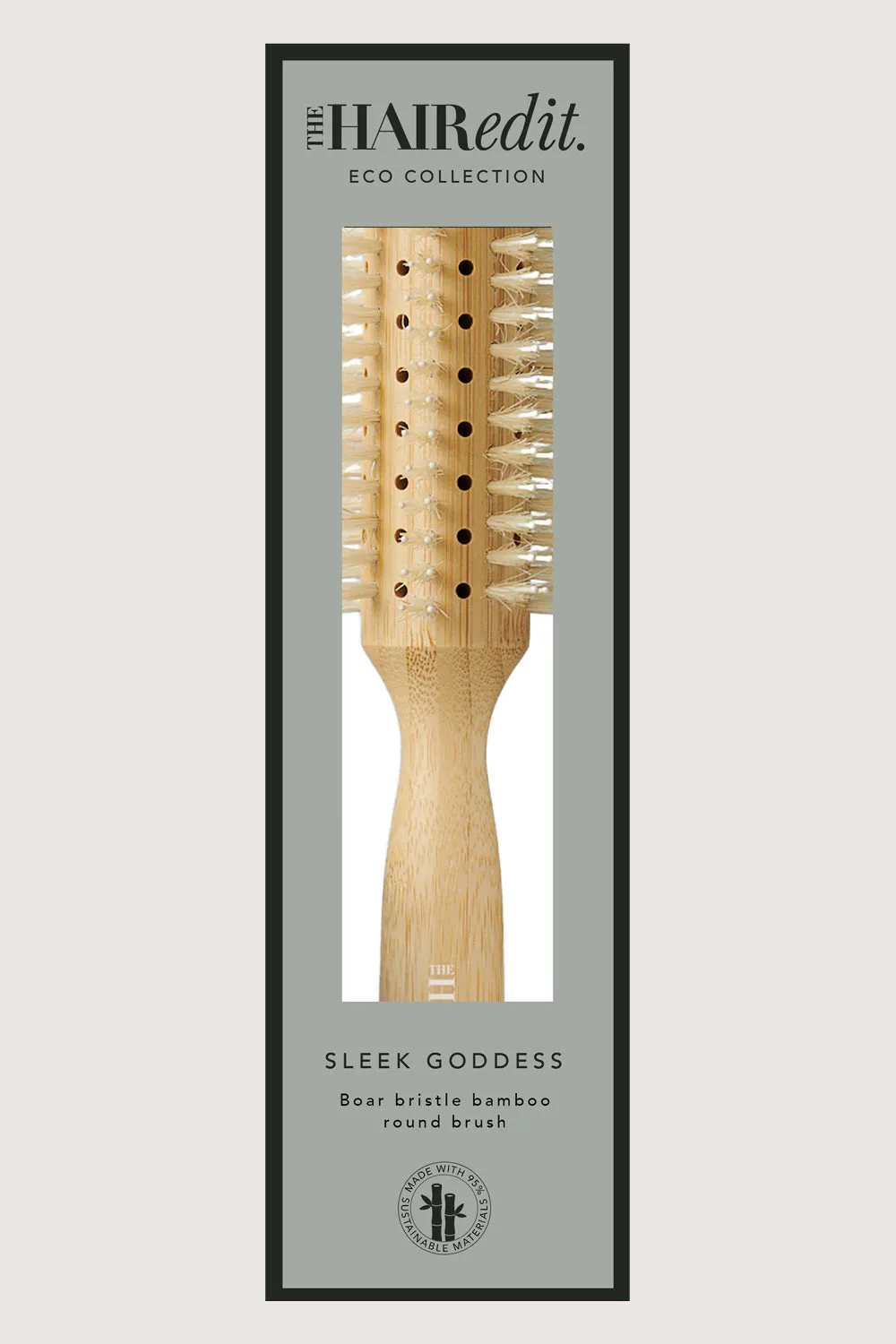 Sleek Goddess Boar Bristle Bamboo Round Brush