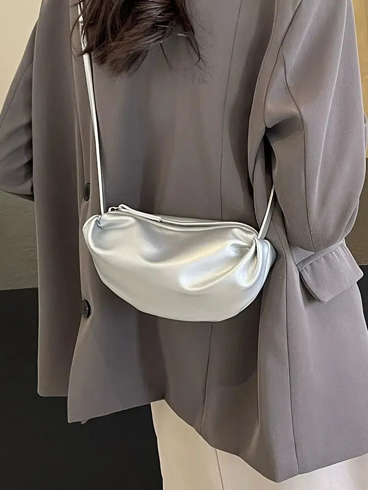 Sleek Leather Shoulder Bag