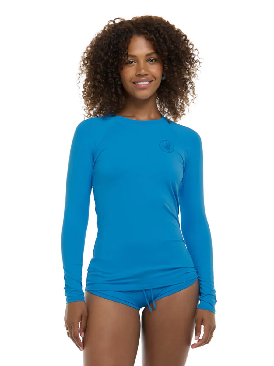 Sleek Rash Guard in Wave