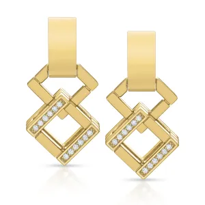 Sloane Angled Interlocking Earring Charms