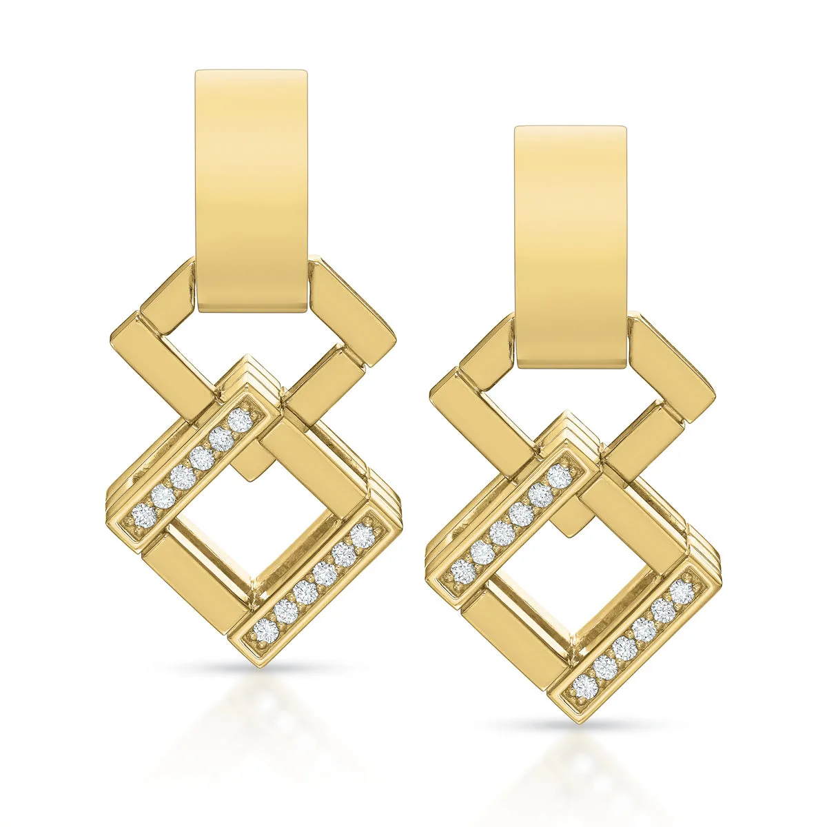 Sloane Angled Interlocking Earring Charms