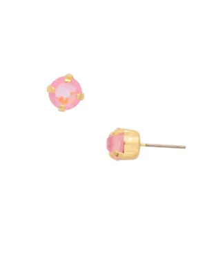 Sorrelli Simple Stud Earrings - Light Rose Delite