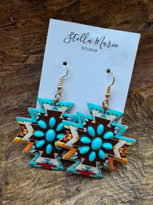 Southwestern Print Earrings