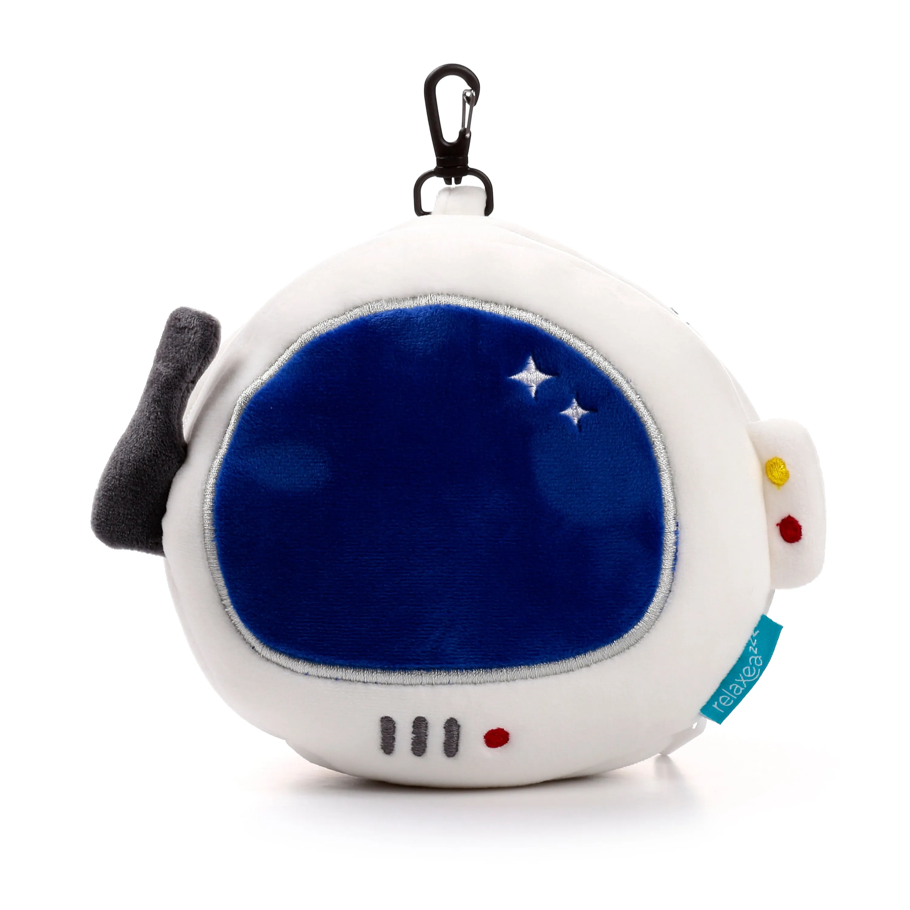 Space Cadet Relaxeazzz Plush Round Travel Pillow & Eye Mask Set