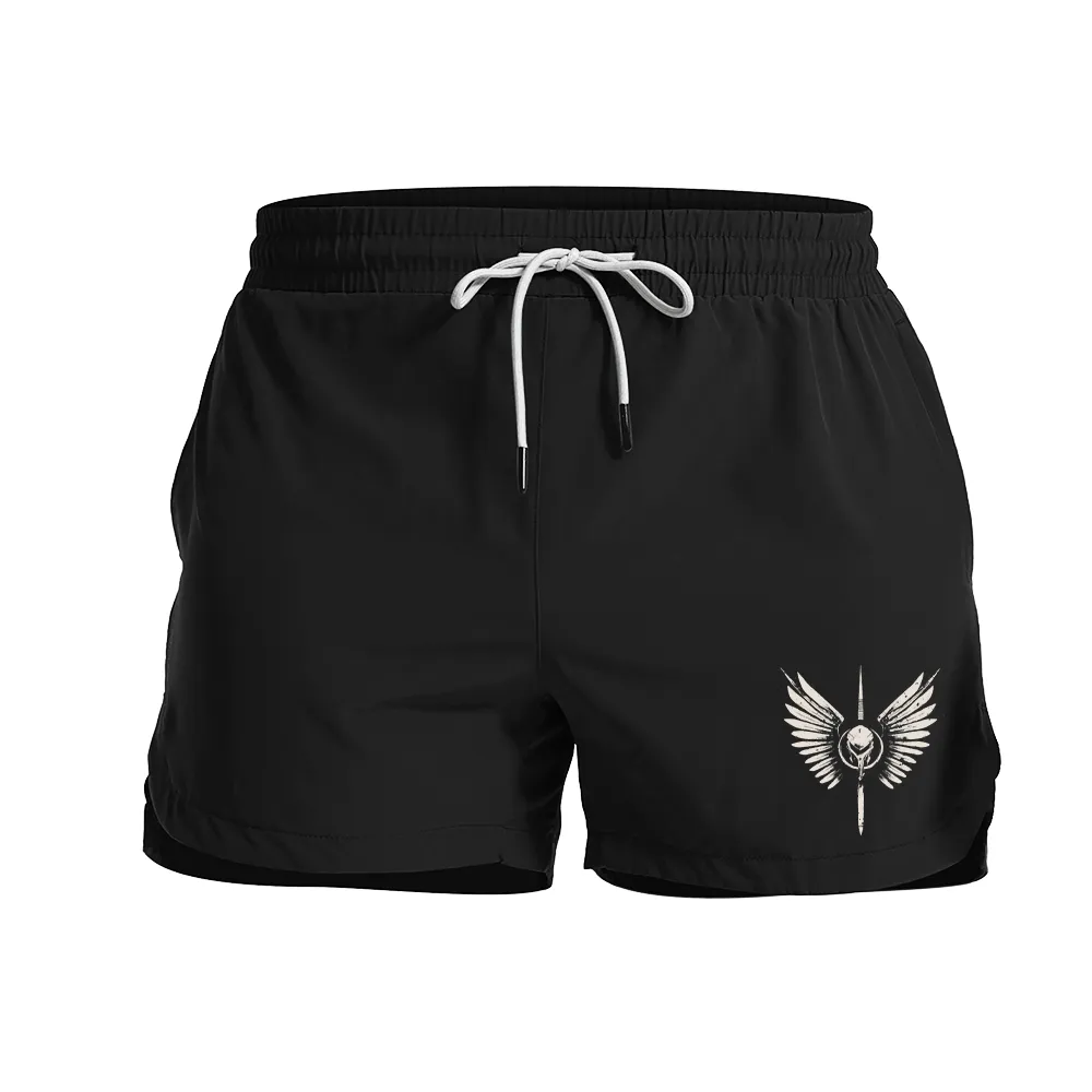 Spartan Cross Wings Graphic Shorts