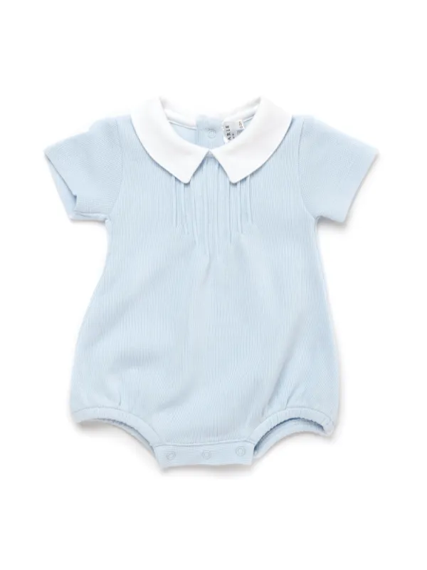 Special Knit Pointed Collar Bubble | Lt Blue