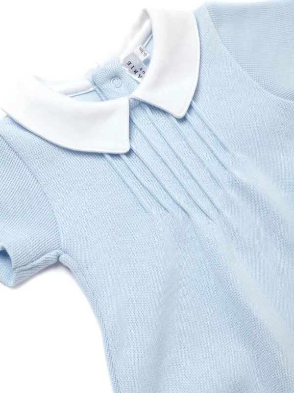 Special Knit Pointed Collar Bubble | Lt Blue