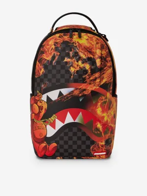 Sprayground Kids Fire Man Backpack in Multicolour (46cm)