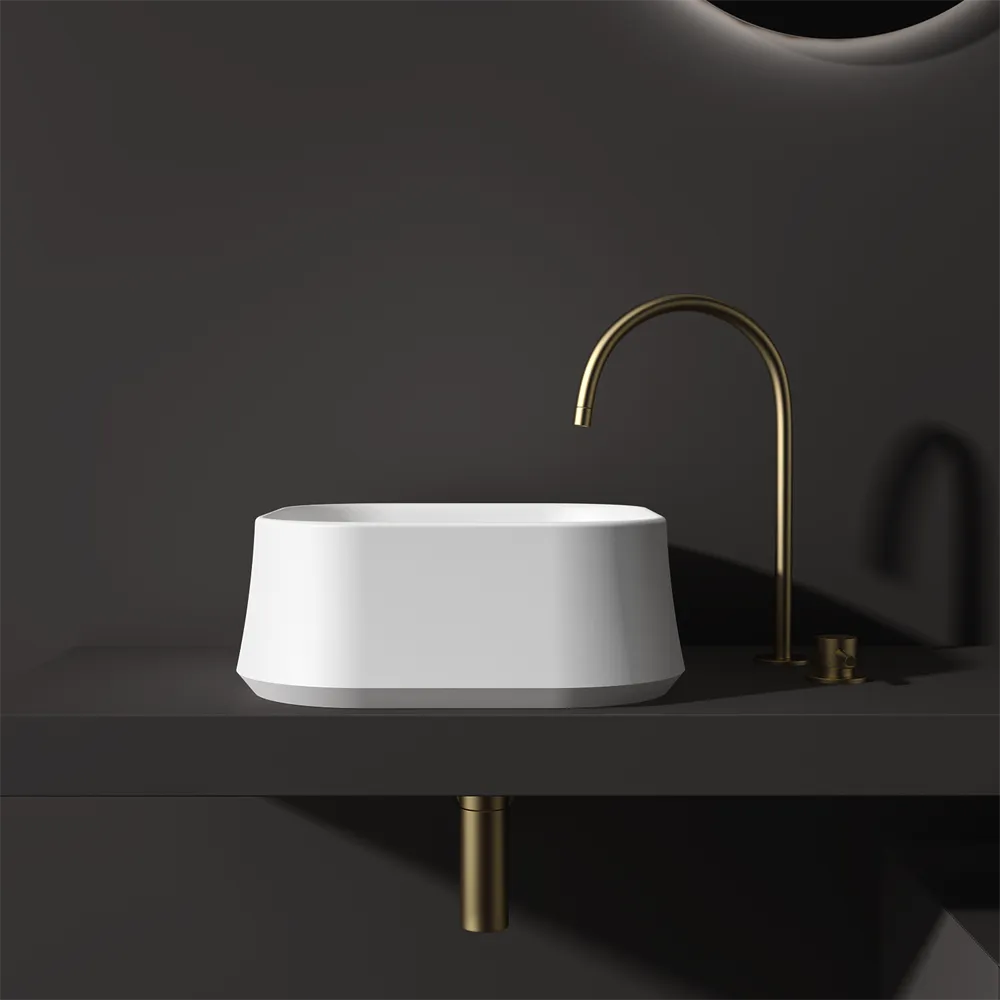 Square Asymmetrical Basin - 413mm - B3 Various Colours