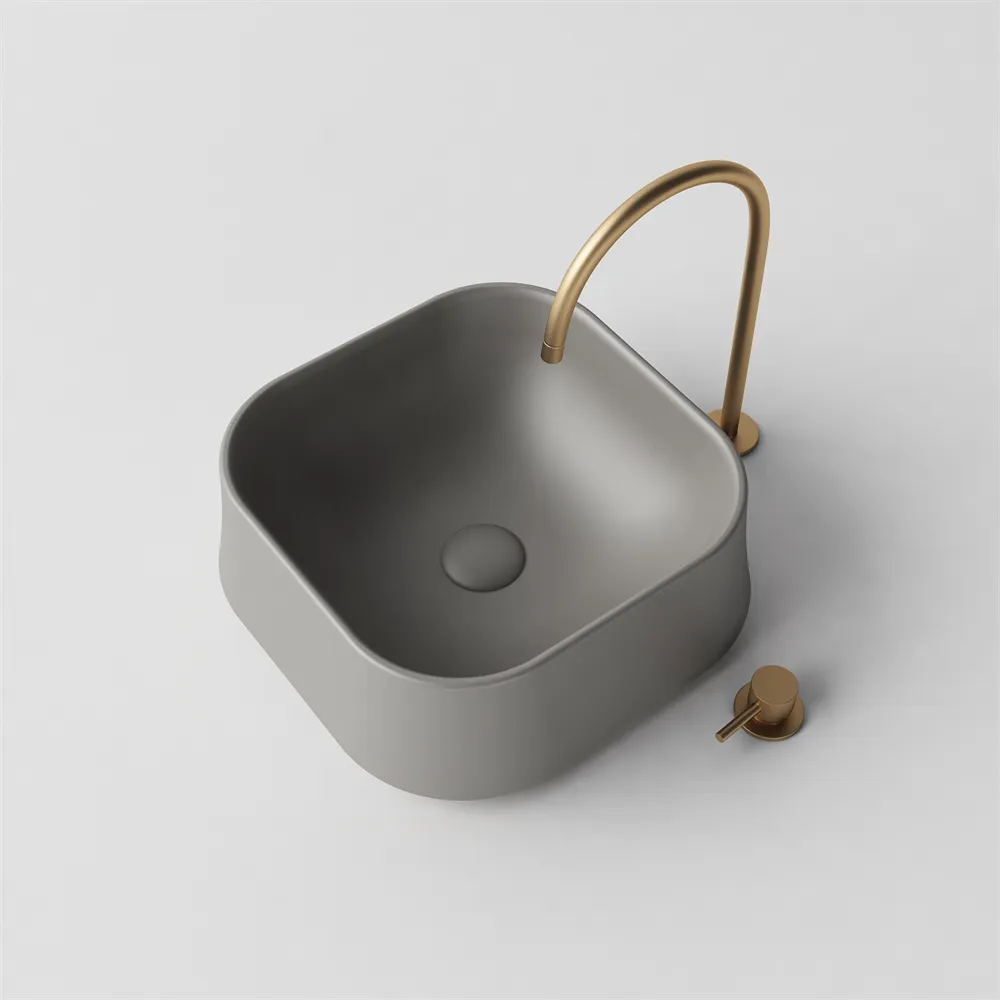 Square Asymmetrical Basin - 413mm - B3 Various Colours