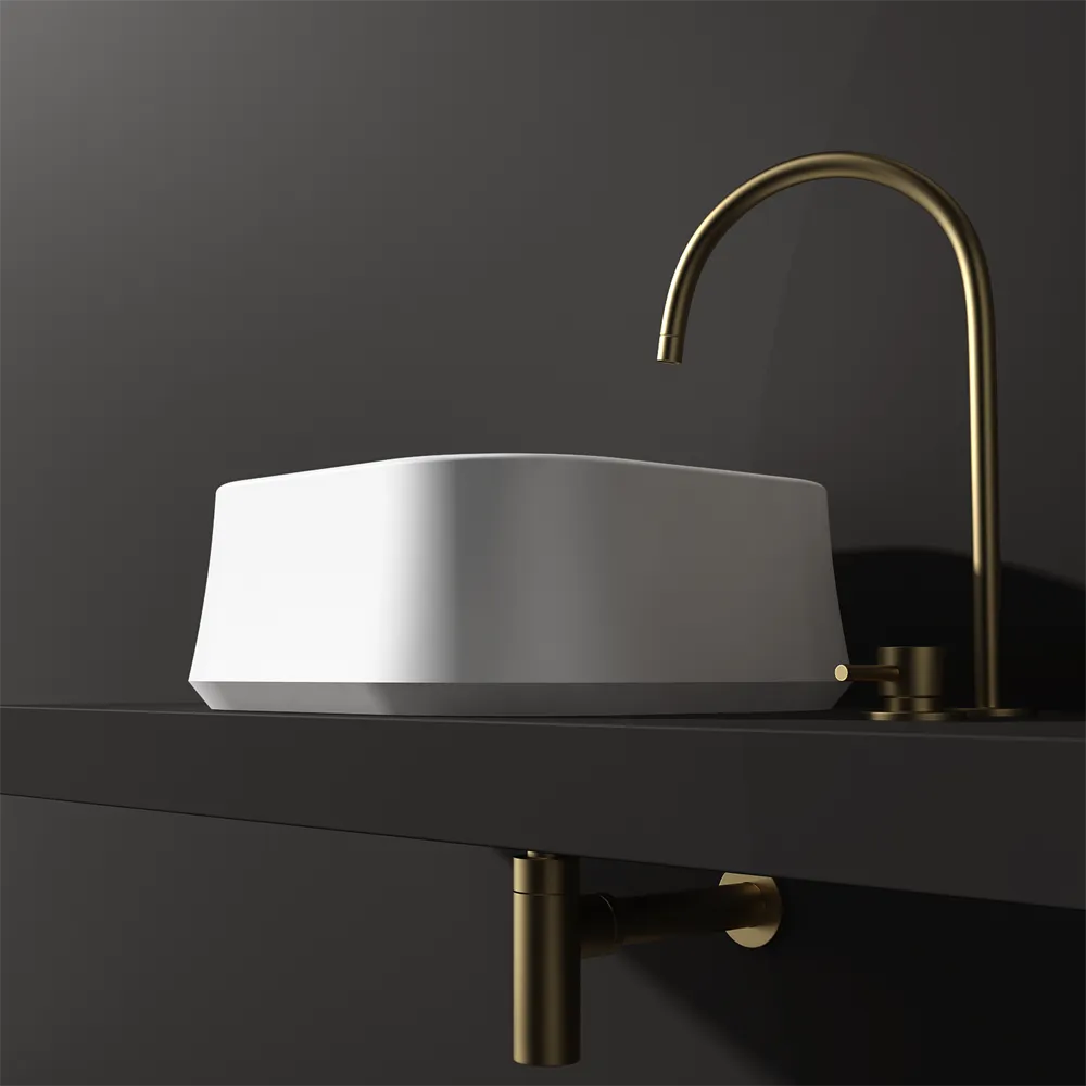 Square Asymmetrical Basin - 413mm - B3 Various Colours