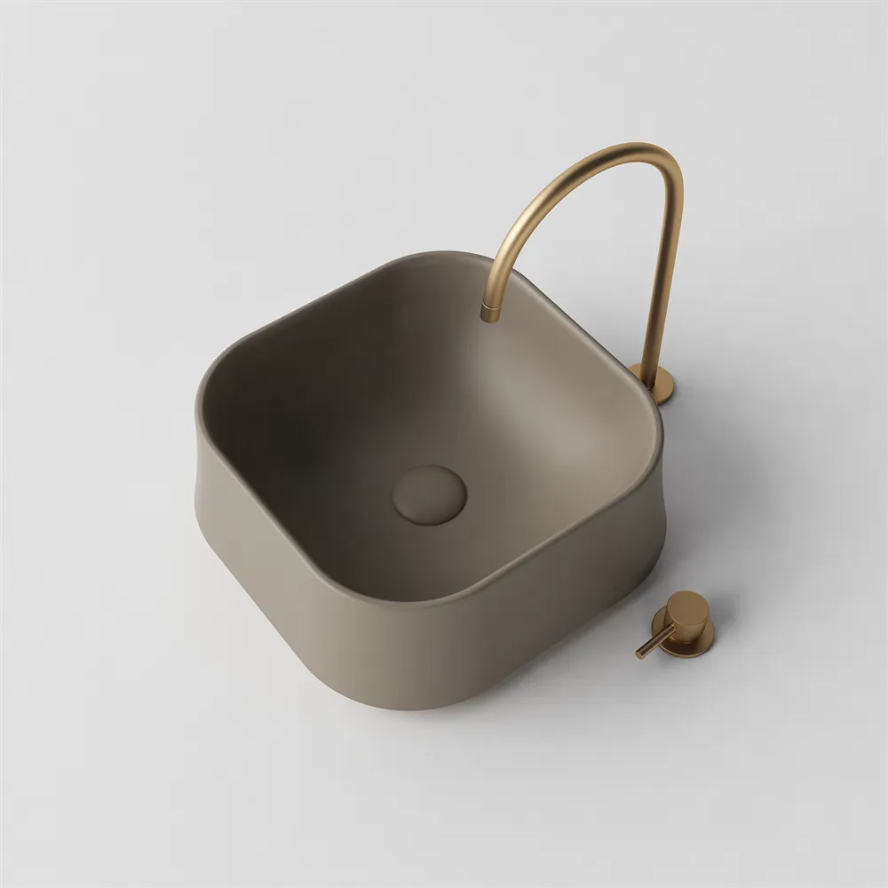 Square Asymmetrical Basin - 413mm - B3 Various Colours