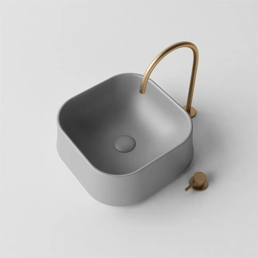 Square Asymmetrical Basin - 413mm - B3 Various Colours