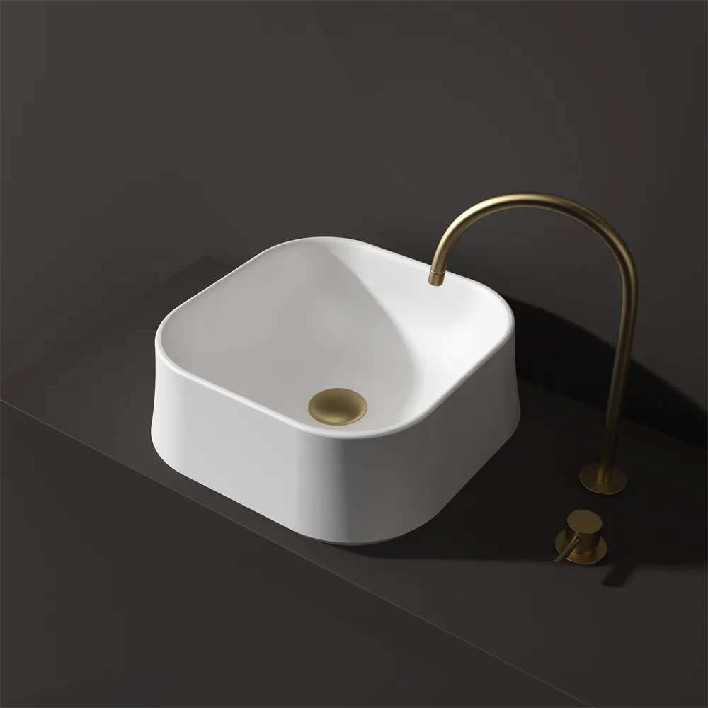 Square Asymmetrical Basin - 413mm - B3 Various Colours