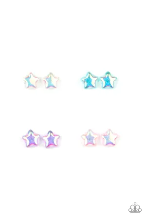 SS- Iridescent Star Earrings