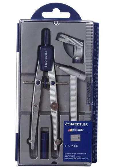 Staedtler - Noris - Compass with Universal Adapter, Lead Part & Extension Bar