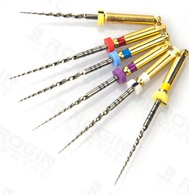 Standard 6pcs Assorted Engine Use Niti Super Taper Files  Size 19-25mm (ROTARY FILES)